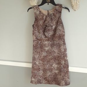 Loft, patterned, sleeveless dress, size 2p